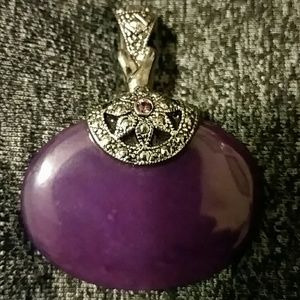 purple stone pendant
